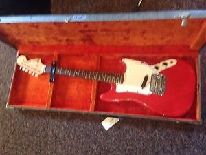 1967 Fender Bronco guitar - original Fiesta Red finish