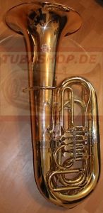 4/4 B Tuba Bohland & Fuchs / Professional German 4/4 Bb Tuba bell of goldbrass