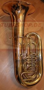 4/4 B Tuba Bohland & Fuchs / Professional German 4/4 Bb Tuba bell of goldbrass