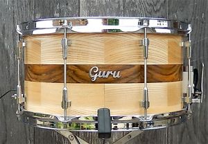 Handmade Guru Snare Drum (Ash/Ovangkol 13 x 7)