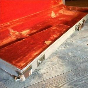 1961-1962-1963 FENDER JAZZ BASS Brown Tolex Case Pre-CBS Vintage Rare