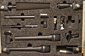 Clockaudio Demo Case with 13 Microphones with mounts & holders 2 PPA + More NEW