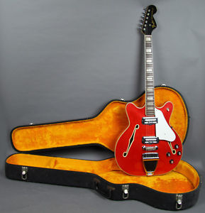 1967 Fender Coronado Electric Guitar II Hollow Body Cherry Red W/OHSC