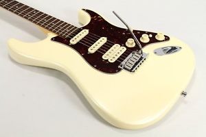 Fender USA  American Deluxe Stratocaster N3 HSS Olympic Pearl Used #U015
