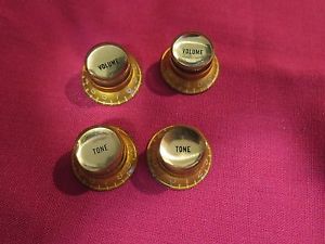 vintage 1960 Gibson Low-Knurl knobs for Les Paul es 335 Super 400 L-5 archtop L5