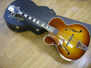 Heritage Delux Eagle Lefty Hollow Guitar Free Shipping