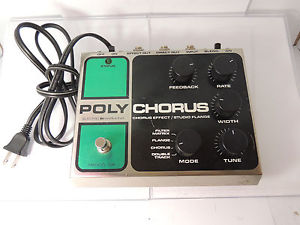 VINTAGE ELECTRO HARMONIX POLYCHORUS EFFECTS PEDAL CHORUS FLANGER ORIGINAL & RARE