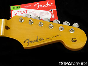 USA Fender ERIC JOHNSON Stratocaster Strat NECK+ TUNERS 12" Radius Maple, Nitro