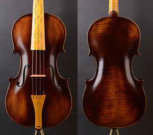 Master piece "Baroque Style"  Violin Maple Fingerboard!Free baroque violin bow