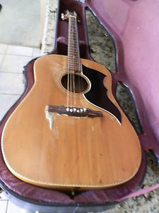 1959 THE GRAMMER GUITARCO. S-20 BIRDS EYE MAPLE ACOUSTIC/ELECT GUITAR NEEDS WORK
