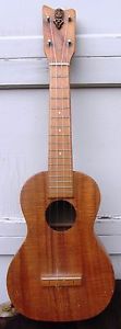 Rare KAMAKA 50s 60's GOLD TIKI Concert Koa Ukulele Fantastic Vintage  Condition
