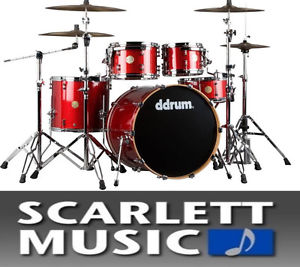 Ddrum Dios Maple 5 Piece Red Sparkle Player Shell Pack Drumkit  *Brand New*