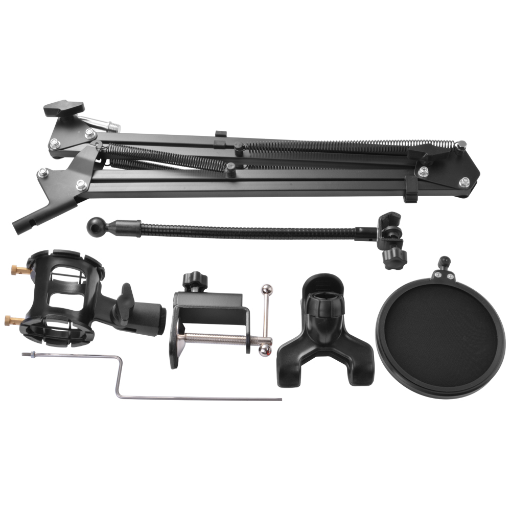 Mic Arm Stand Microphone Phone Suspension Boom Scissor Holder for Studio TH537