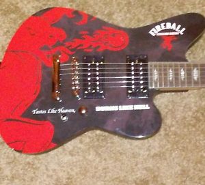Charvel guitar ( custom Electric Fireball Whiskey)