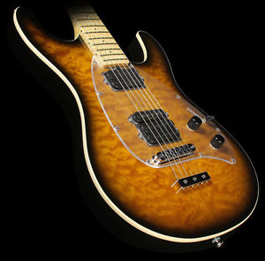 Ernie Ball Music Man Premier Dealer Steve Morse Y2D Guitar Tobacco Sunburst