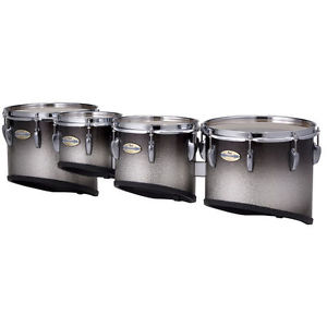 BRAND NEW PEARL Championship CarbonCore Quads 8/10/12/13 in Black Silver Burst