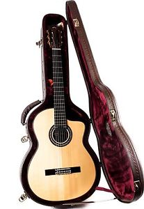 GK Pro Negra Nylon Acoustic-Electric Guitar Natural, BLEM