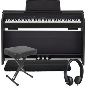 Casio Privia PX-860 88-Key Digital Piano Black + Bench + Dust Cover + Headphones