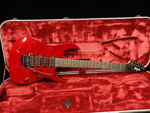 Free Shipping Used Ibanez RG2770FZA Transparent Red Electric Guitar