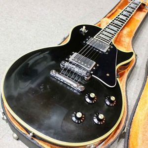Gibson Les Paul Custom Chrome PARTS Ebony 1985 Vintage Guitar Free Shipping