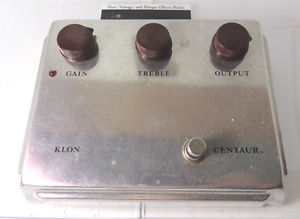 KLON CENTAUR PROFESSIONAL OVERDRIVE EFFECTS PEDAL AUTHENTIC OD SILVER