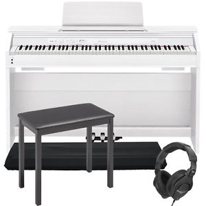 Casio Privia PX-860 88-Key Digital Piano White + CB7 Bench + Cover + Headphones