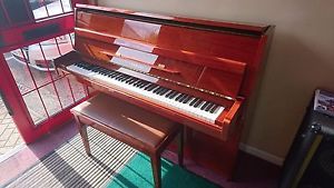 Yamaha M5J upright piano and matching stool