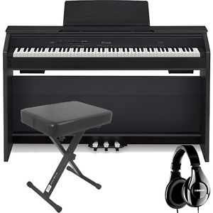 Casio Privia PX-860 88-Key Digital Piano Black + Bench + Studio Headphones