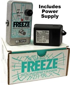 NEW Electro Harmonix Freeze Sound Retainer Sustain Sustainer Pedal w/ Power