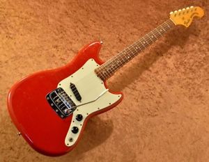 Fender USA Bronco Red  w/soft case Free shipping Guitar Bass from Japan #E949
