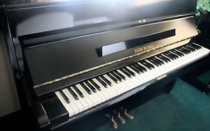 John Russell Black Upright Piano | Belfast Pianos|
