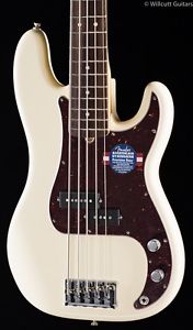 Fender American Standard Precision Bass® V Olympic White, Rosewood (609)