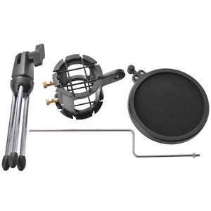 Universal Adjustable Desktop Mini Tripod Studio Condenser Microphone Stand TH534