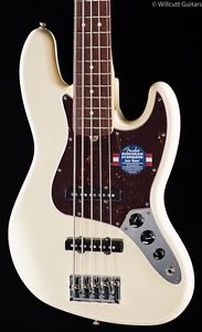 Fender American Standard Jazz Bass V Olympic White (965)