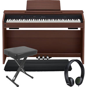 Casio Privia PX-860 88-Key Digital Piano Brown + Bench + Dust Cover + Headphones