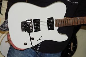 G&L-GEORGE AND LEO-TRIBUTE SERIES ASAT*2HB*WHITE TELE STYLE*FLOYD ROSE TREMOLO