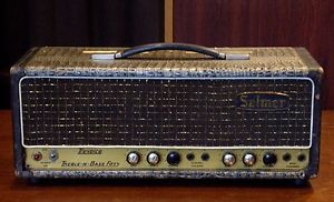 1963 Selmer Treble-n-Bass Fifty Head CROCODILE Skin Guitar and Bass Amplifier