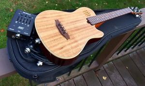 MIDI Koa Godin Multiuke tenor ukulele roland ready uke w/ synth acoustic upgrade