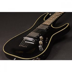 SCHECTER AD-C-1-HR Black Used Electric Guitar with Soft Case JP F/S