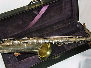 1921 Silver Conn New Wonder Tenor Sax/Saxophone, Rolled Toneholes, Plays Great!
