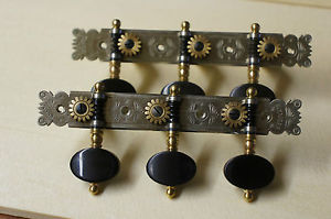 Rodgers Tuning Machine Heads for Classical Guitar Luthier Ebony knobs