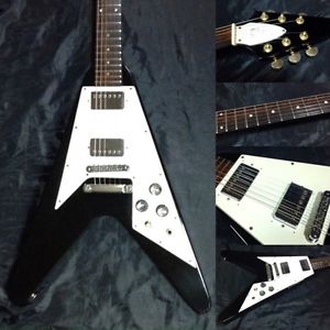 Gibson made 1989 67 Flying V Ebony Electric Free Shipping