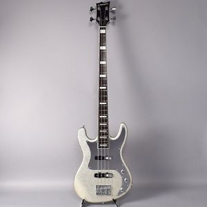 Edwards E-AK-135 Ash Body Silver Sparkle Electric Bass Guitar Gift From Japan