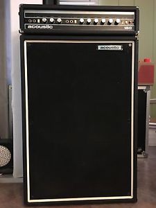 * Acoustic 150 Guitar Head Amp & 104 bottom w/ reverb & tremolo 1970s Vintage