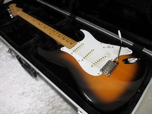 Crews Maniac Sound K&T 1956 BROWN w/hard case F/S Guiter Bass From JAPAN #S38