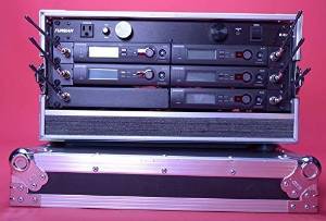 Professional Shure Wireless Microphone Guitar Bass Rack System