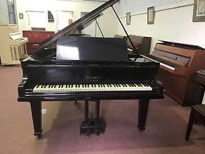 Cramer Baby Grand. Very Dark Mahogany. Almost Black. Matching Stool