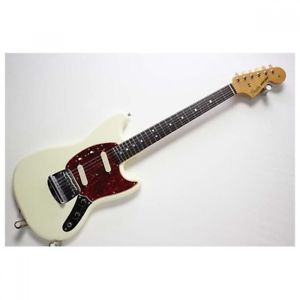 Fender Japan MG65-80 Mustang White Used Electric Guitar Deal with Soft Case F/S