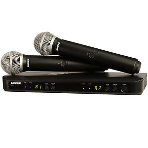 Shure BLX288/PG58-H10 Dual Channel Handheld Wireless PG58 Microphone System