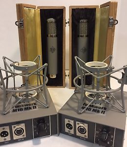 Pair TELEFUNKEN Elektroakustik R-F-T M16 MKII Tube Microphone System No.84 & 85